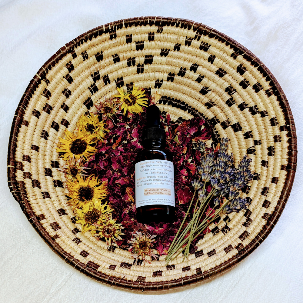 Lavender + Rose + Calendula Herbal Infusion Facial Oil